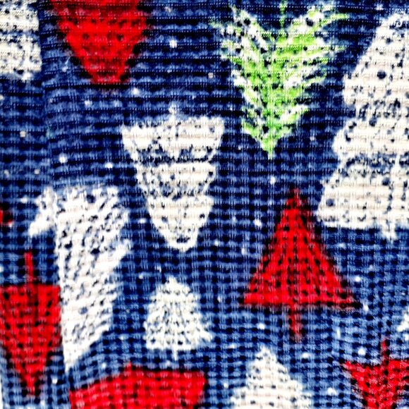 Merry Lane Kids Pajamas Christmas Trees 2 Piece Set Family Shirt Pants Blue XL - Picture 6 of 12